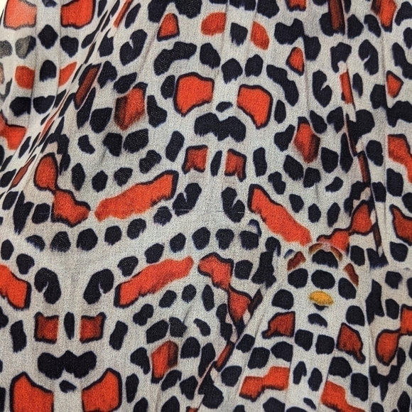 Reiss Semi Sheer Printed Sleeveless Tank Top Blouse - Picture 4 of 9